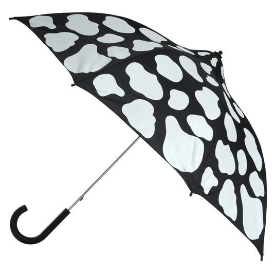 Cow Moo Flage White on Black Cow Print Umbrella