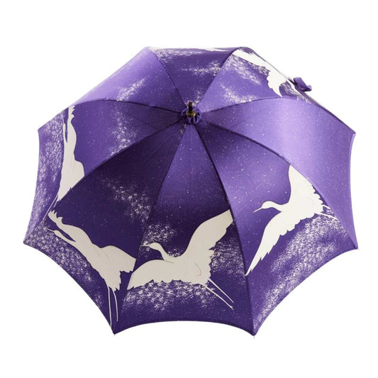 Purple Maitsuru Kimono Umbrella