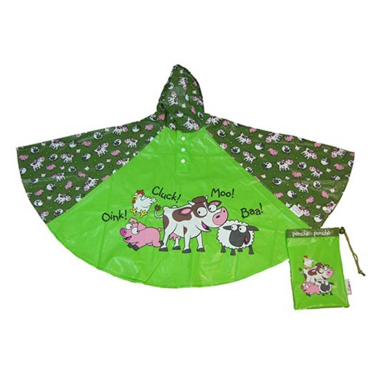 FARM YARD Childrens Rain Poncho