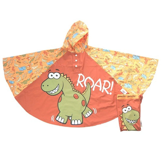 DINOSAUR PONCHO - Childrens Rain Poncho