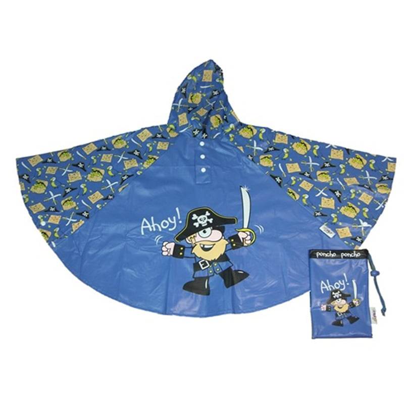 PIRATE Poncho - Childrens Rain Poncho