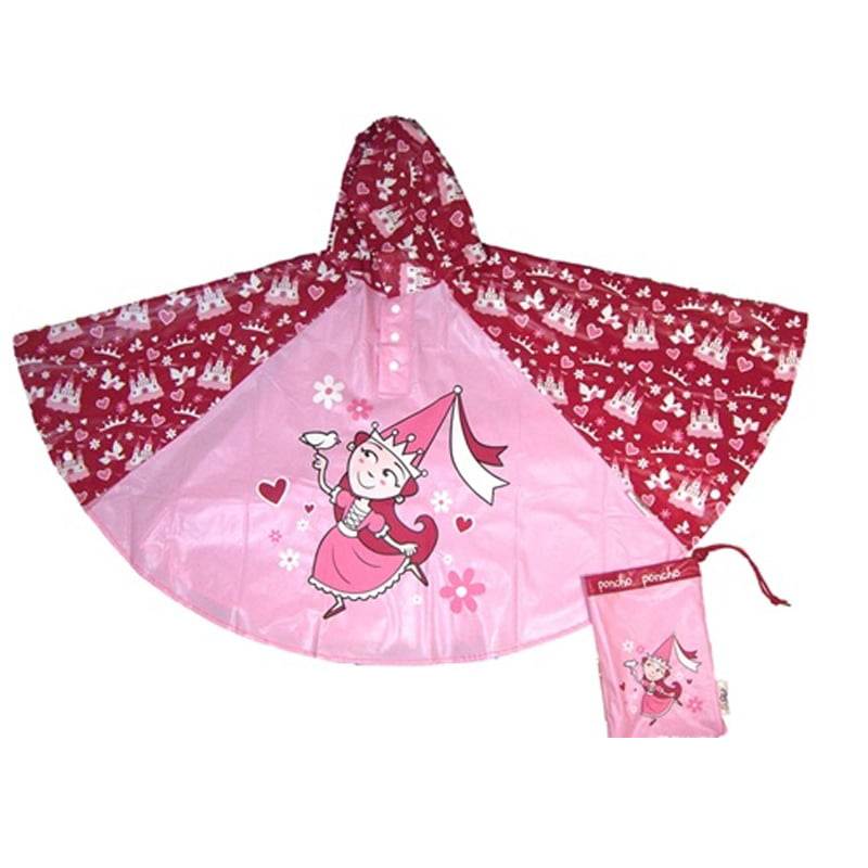 PRINCESS Childrens Rain Poncho