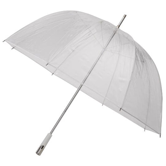 See Through Deluxe White Golf Sized Umbrella